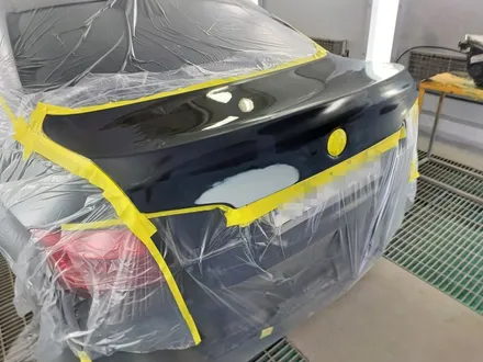BMW 520d 앞휀다·뒷범퍼 복원도색, 트렁크 판금도색 사고수리 과정 / 인천 남동구 간석동