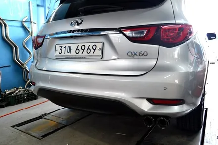 인피니티 QX60 원형듀얼팁 교체[수원,병점,오산,화성] / 화성시 반정동