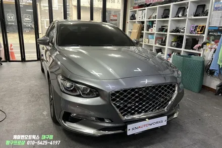 그랜저IG 그릴 튜닝 (제플릭스 다이아몬드 그릴, 윈디넘버플레이트 번호판 이동) / 대구 북구, 구미, 경산