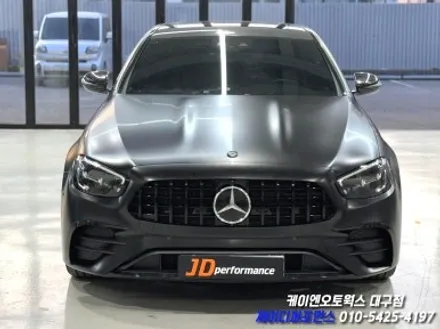 대구 벤츠 W213 E300 후기형 ➡️ E53 AMG 컨버전 작업, 3M 사틴 블랙 랩핑 작업 / 대구 북구 노원동