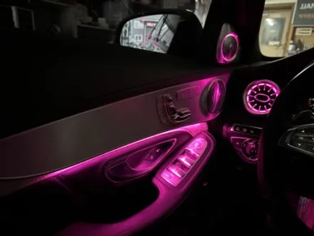 벤츠 C205 C63 AMG 64색 송풍구 엠비언트, 전동 트위터 부메스터 작업 / 실내 인테리어 튜닝 / 대구 북구, 구미, 경산