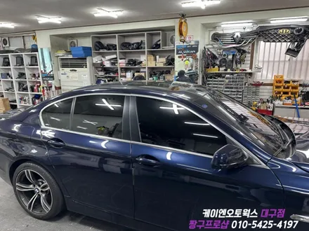 대구 BMW 5시리즈 칼트윈 ER 썬팅 재시공 / 반사 필름 아이나비 윈도우 틴팅 / 대구 북구, 구미, 경산