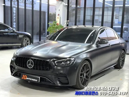 대구 벤츠 W213 E300 후기형 ➡️ E53 AMG 컨버전 작업, 3M 사틴 블랙 랩핑 작업 / 대구 북구 노원동