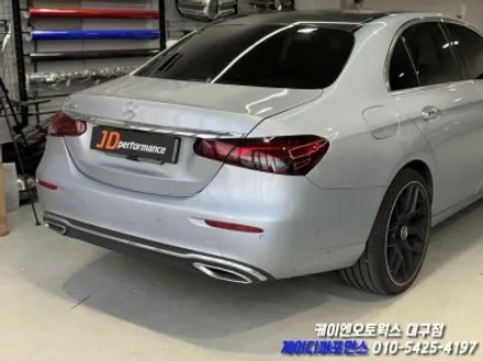 대구 벤츠 W213 E300 후기형 ➡️ E53 AMG 컨버전 작업, 3M 사틴 블랙 랩핑 작업 / 대구 북구 노원동