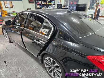 대구 제네시스 BH 칼트윈 ER 썬팅 재시공 / 아이나비 반사필름 윈도우 썬팅 / 대구 북구, 구미, 경산