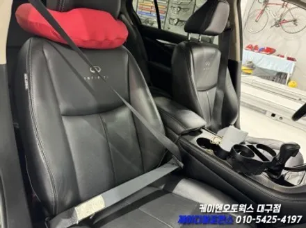 대구 인피니티 Q50 컬러 벨트 (레드) 1열 작업 / 자동차 포인트 인테리어 튜닝 / 대구 북구, 구미, 경산