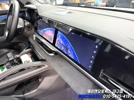 대구 그랑콜레오스 듀얼 모니터 조수석 편광필름 제거 작업 / 대구 북구 노원동
