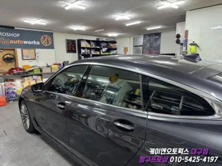 대구 BMW 640D(6GT) 칼트윈 GR 썬팅, 아이나비 QXD1 블랙박스 장착 / 자동차 반사필름 썬팅 / 대구 북구, 구미, 경산
