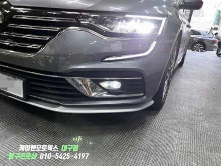 대구 더뉴SM6 안개등 순정 옵션 부품 튜닝, 애프터블로우 설치 / 대구 북구, 구미, 경산