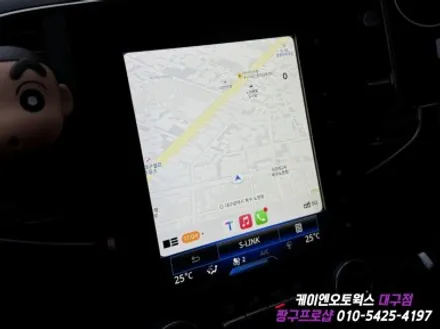 대구 SM6 애플카플레이 활성화 작업 / 아이폰 미러링 내비게이션 / 르노 / SM6 / 대구 북구