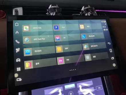 실내 컨버전 레인지로버 스포츠 안드로이드 올인원 LCD 터치 공조기 전체 엠비언트 작업했습니다 / 인천 서구