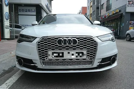 아우디 A6모델에 스포티한 벌집 콰트로 그릴 장착  후기 / 인천 서구