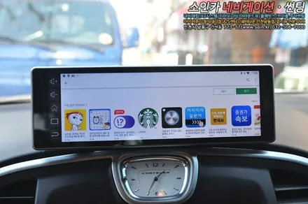 인천 뉴300C 안드로이드 바모니터? 모토로이드 M8 장착