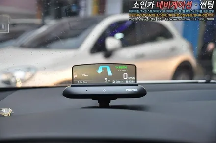 올뉴카니발 순정네비 연동하는 폰터스 H1000(HUD)