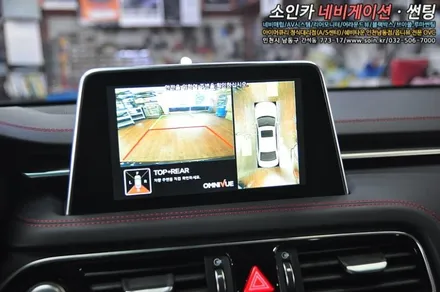 제네시스 G70 주차 안전보조장치 360옴니뷰(어라운드뷰) 장착