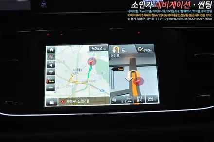 올뉴카니발 순정네비 연동하는 폰터스 H1000(HUD)