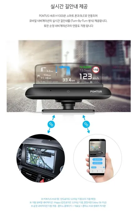 인천 무라노 헤드업디스플레이( HUD ), 폰투스 H-1000 장착!