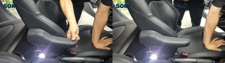 미니 쿠페 암레스트 팔걸이 장착 시공_ 인천