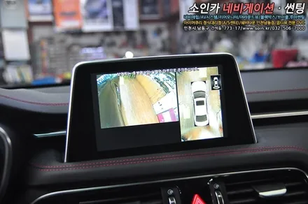 제네시스 G70 주차 안전보조장치 360옴니뷰(어라운드뷰) 장착