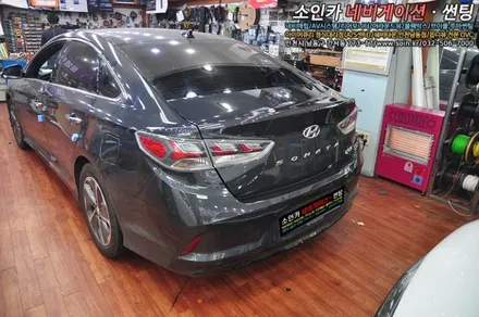 쏘나타 뉴라이즈 트렁크가 자동으로 열린다! JY전동트렁크