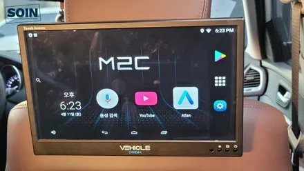 순정네비 그대로 유지 안드로이드 네비 M2C200A 장착과 리어모니터 연동, 맥스크루즈
