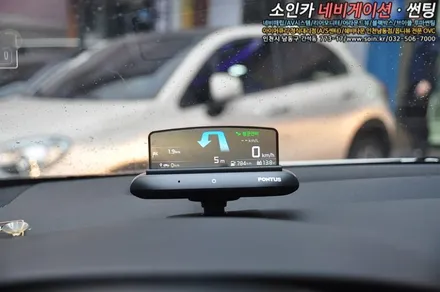 올뉴카니발 순정네비 연동하는 폰터스 H1000(HUD)