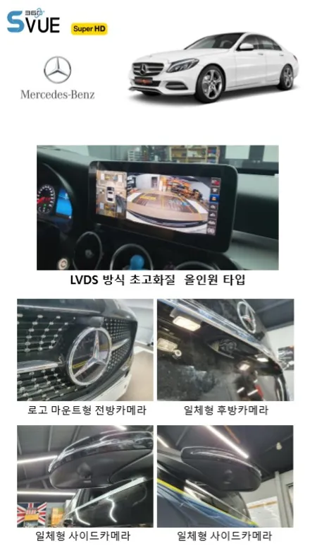 벤츠CLA250 수퍼HD 고화질 어라운드뷰 360도 SVUE (주차보조시스템)  인천소인카