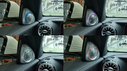 벤츠E클래스220D 송풍구엠베언트 전동트위터 시공으로 실내 분위기 업! 인천소인카