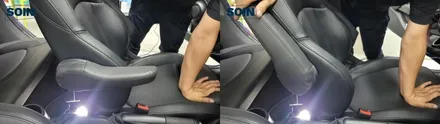 미니 쿠페 암레스트 팔걸이 장착 시공_ 인천