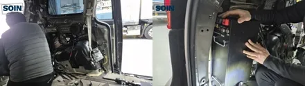 카니발 순정형 무시동에어컨 시공