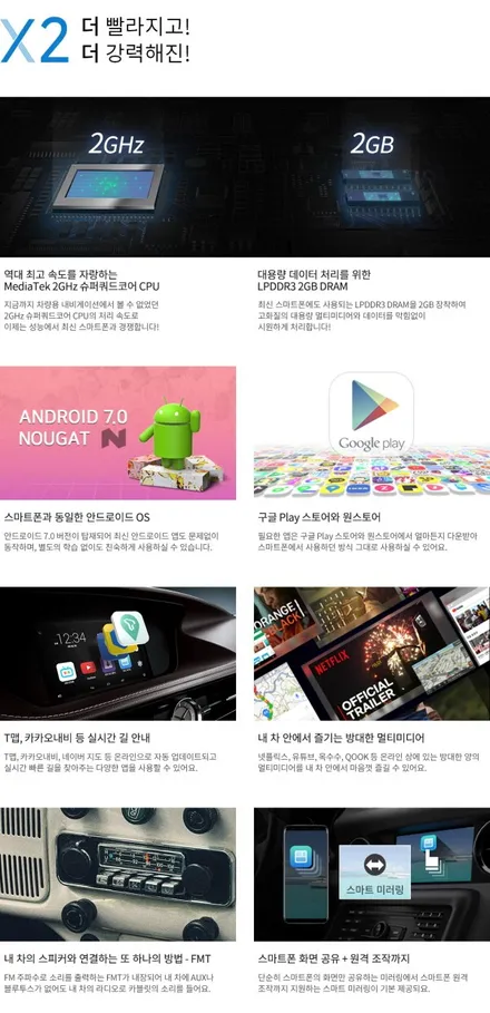 벤츠e220d 안드로이드 셋톱 M2C -200Aplus 카블릿 장착!