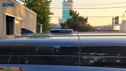 스타렉스 천정형모니터 장착과 차량용 위성안테나 스카이오토 인천