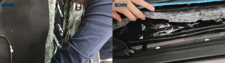 시에나 하이브리드 엡보바닥 기본방음 시공 인천