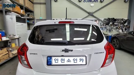 스파크 신차 썬팅 틴팅 애니가드 반반사필름 시공 인천