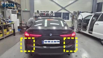 bmw 220i 레이더방식 측후방센서 장착 _ 인천소인카