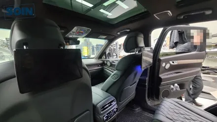 GV80 순정 후석모니터 탈거 후 안드로이드모니터 장착 _ 인천
