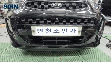 모닝 주차보조 전방센서 장착 _ 인천소인카