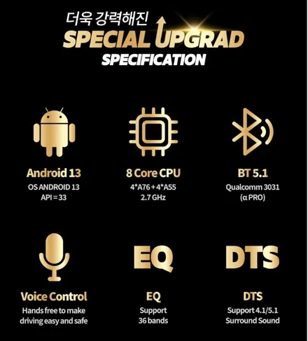 13.3인치 대화면 안드로이드올인원 카나로 알파 pro  제네시스에 장착시공 _ 인천소인카