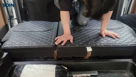 평탄화 매트가 필요 없는 차박용 2열시트 평탄화 , 올뉴투싼