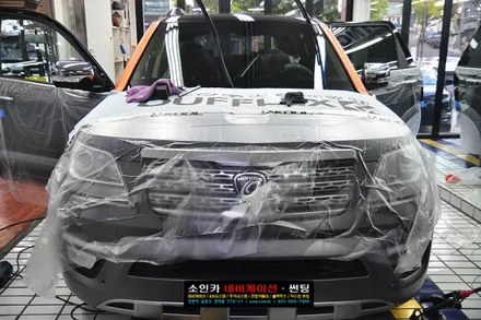 인천 더뉴모하비 신차검수 및 루마선팅 시공