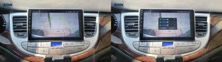 제네시스 09년식 9인치 안드로이드올인원 카나로 Q 후방카메라