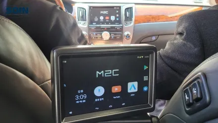 에쿠스 11년식 안드로이드 셋탑 네비 M2C200A 후석모니터 연동
