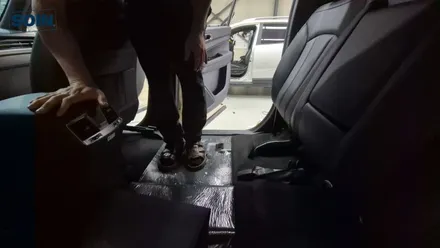 렉스턴칸 적재함으로 순정 에어컨과 히터 연결 시공 _ 인천소인카
