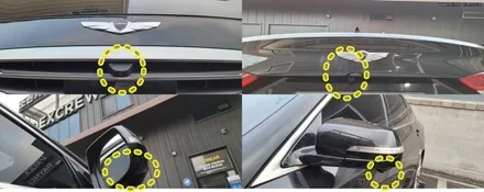 제네시스DH 360도 옴니뷰(주차보조시스템), 어라운드뷰 장착,레이더방식 측후방감지센서 시공,인천소인카