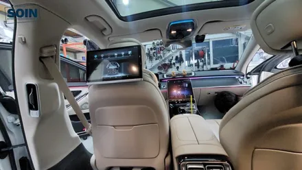 벤츠 W223 S400D 12.5 인치 안드로이드 리어모니터 후석모니터