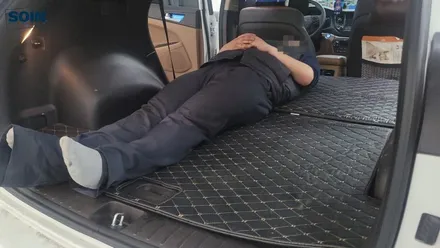 평탄화 매트가 필요 없는 차박용 2열시트 평탄화 , 올뉴투싼