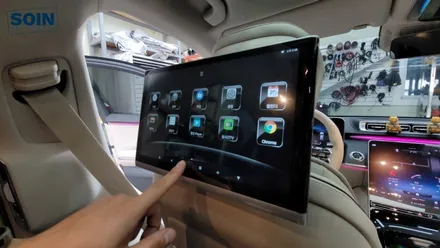 벤츠 W223 S400D 12.5 인치 안드로이드 리어모니터 후석모니터