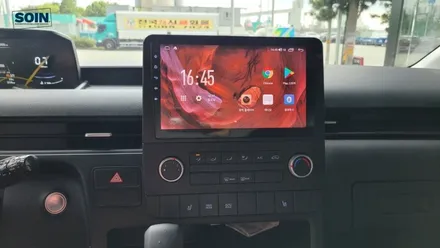 스타리아 캠핑카 전용 마감재 사용 10인치 안드로이드올인원 카나로 xplus 후방카메라 장착 인천