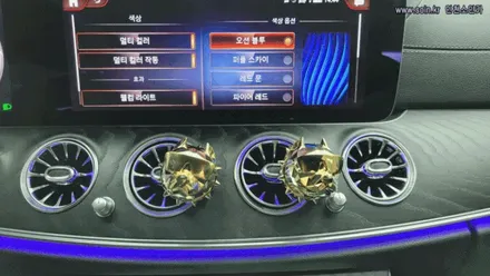벤츠E클래스220D 송풍구엠베언트 전동트위터 시공으로 실내 분위기 업! 인천소인카