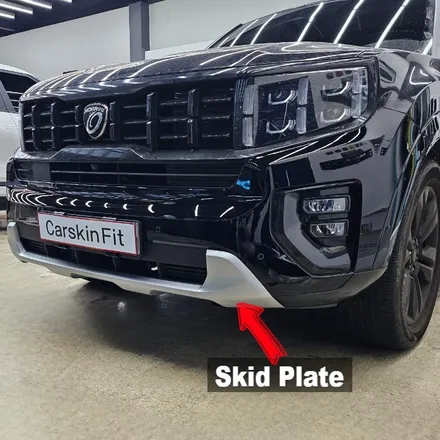 대구 북구 모하비 부분랩핑 SUV 프론트 스키드 플레이트 앞범퍼 시공후기 / 대구 북구 태전동